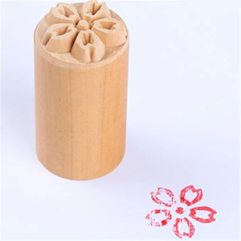 Pottery Stamp Clay Wooden Modeling Textured Pattern Ceramic Embossing Seal Tools