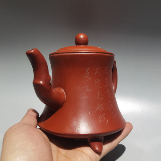 Collection Chinese Vintage Yixing Zisha Clay Dragon Statue Zisha Teapot Tea Set