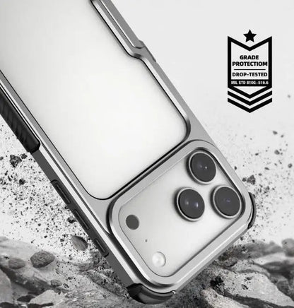 For iPhone 17 /16 Metal Frameless Phone Case Shockproof Slim Bumper Phone case