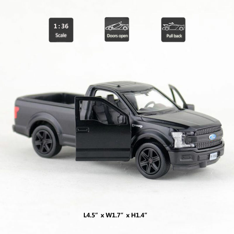 1/36 Ford F-150 Pickup Truck Model Car Diecast Toy Vehicle Toys for Boys Black