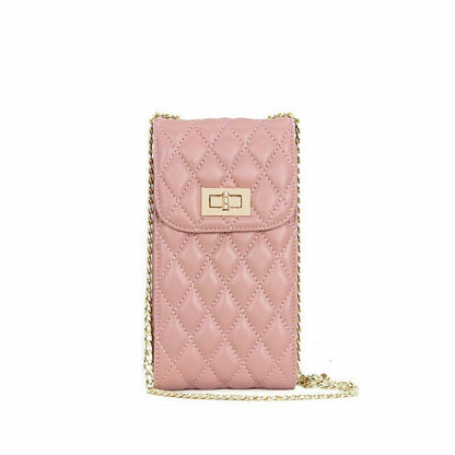 Leather Phone Bag Purse Shoulder Sheepskin Small Chain Strap Crossbody Wallet