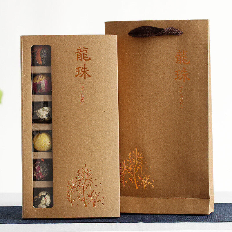 Handmade Ball-shaped Assorted Flowers Flowering Pu-erh Tea Raw 18 Pcs (120g)