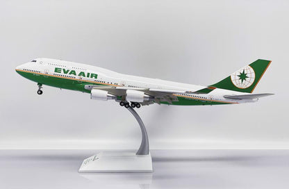 1:200 JC Wings Eva Air BOEING B747-400 Flap Down Airplane Diecast Aircraft Model
