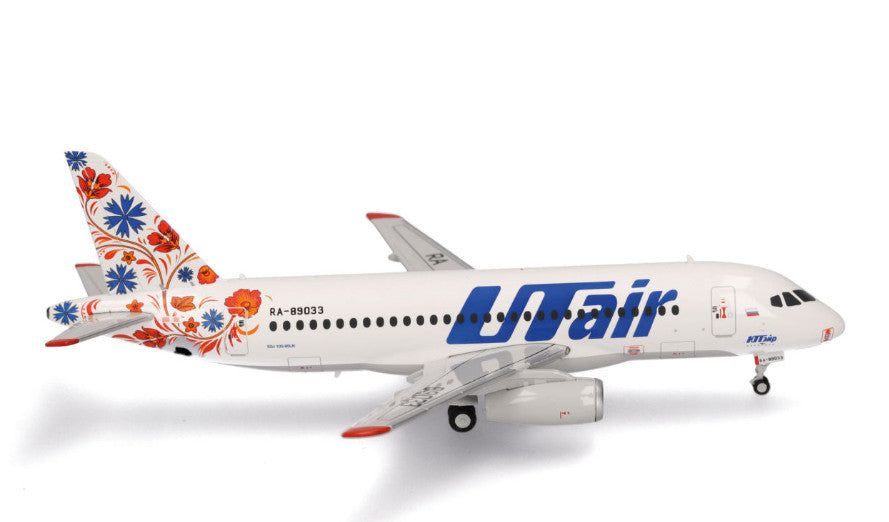 1:200 Herpa UTair Sukhoi Superjet 100 Passenger Airplane Diecast Aircraft Model