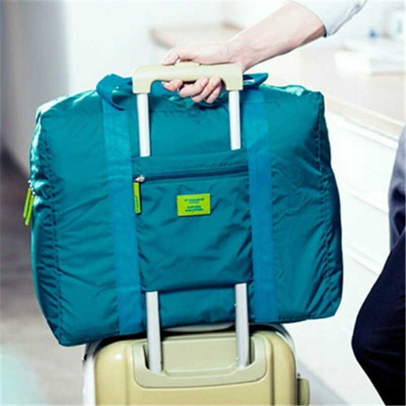 Travel HandbagsWomen Men Nylon Travel Bag Folding Bag Unisex Luggage Suitcase