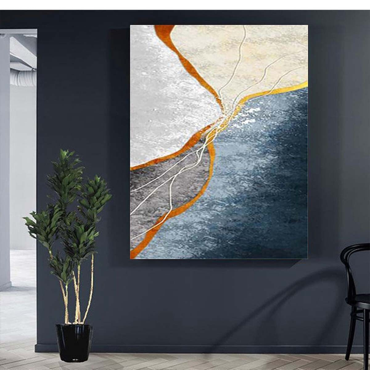 Home Decor Drawing Handmade Oil Painting Wall Art Abstract Canvas Acrylic Mural