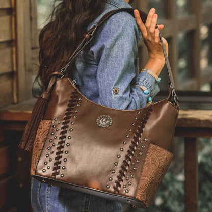 Celela Women Handbag Concealed Carry Embossed Hobo Tote Purse Shoulder Bags USA