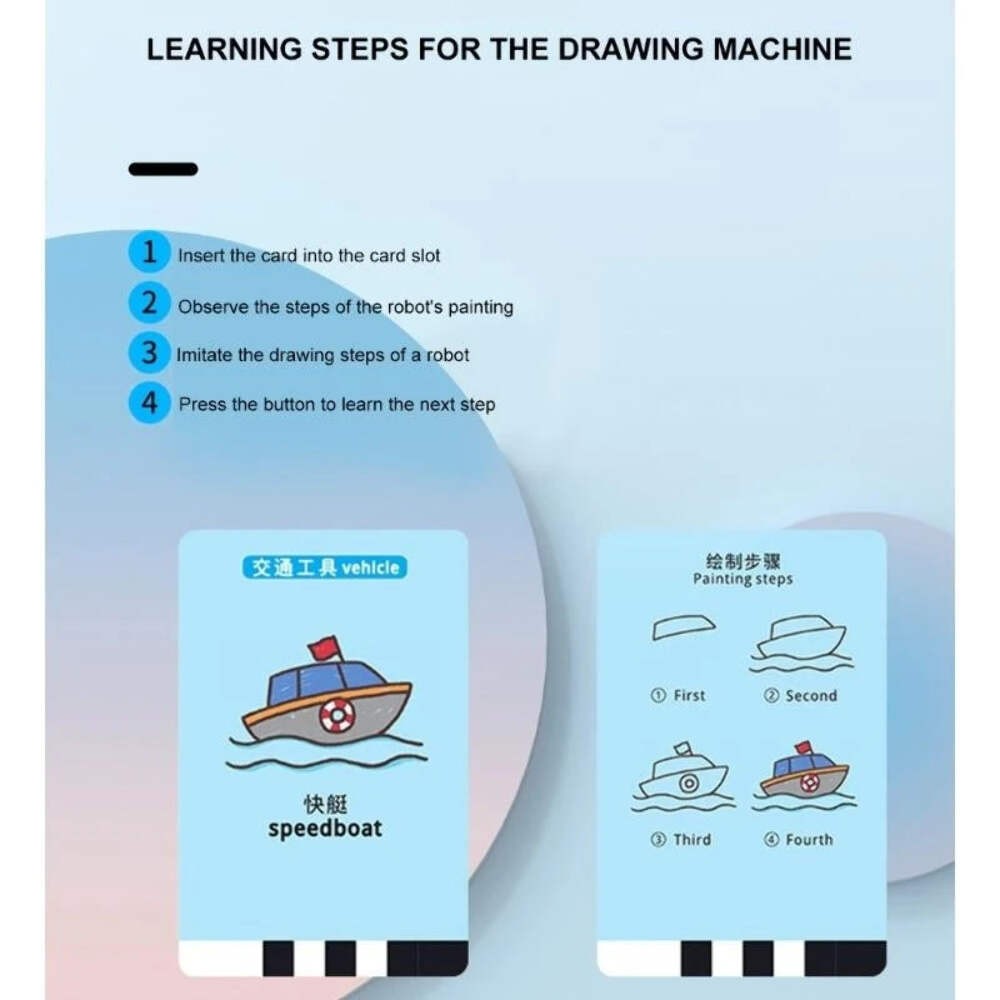 Interactive Educational Drawing Robot Toy for Kids