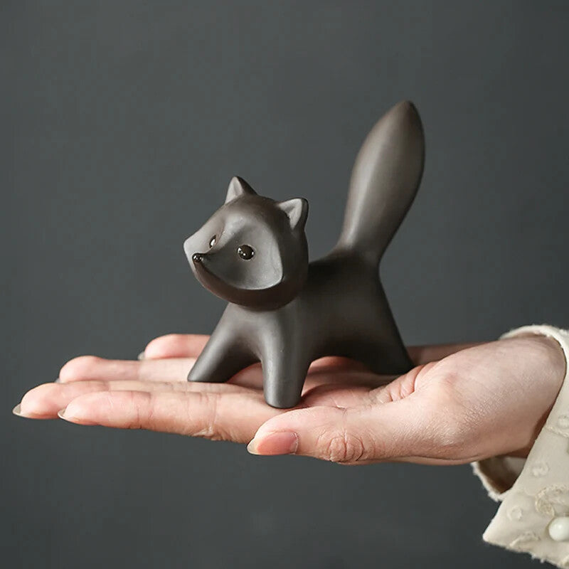 Little Fox Handmade Tea Pet Purple Sand Can Raise Tea To Play Tea Set Ornaments