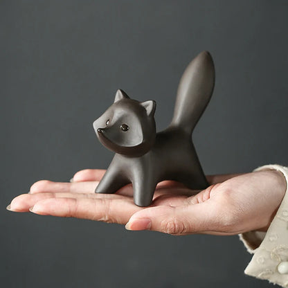 Little Fox Handmade Tea Pet Purple Sand Can Raise Tea To Play Tea Set Ornaments