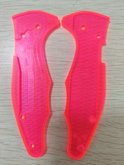 1 Pair Acrylic Handle Scales For Spyderco C85 Yojimbo 2 Folding Knife