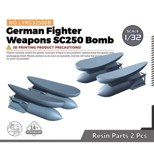 Yao's Studio LYRG32500B 1/32 Model Upgrade German Fighter Weapons SC250 Bomb