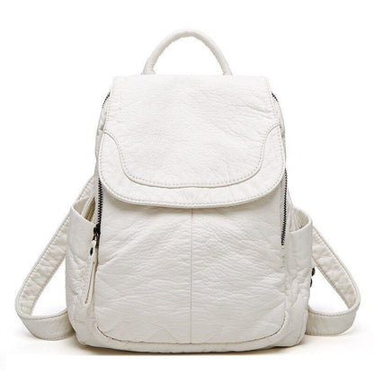Soft Synthetic Leather Mini Backpack Leisure School Bookbag Travel Bag Small 1PC