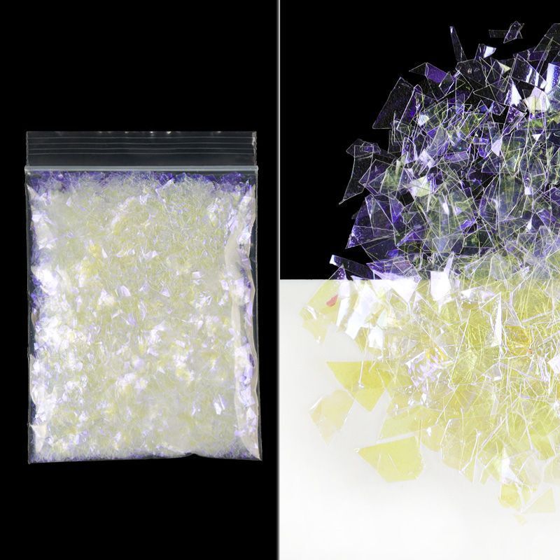 Nail Art Decor 10g Holographic Irregular Sequins Glitter Sparkly Colorful Flakes