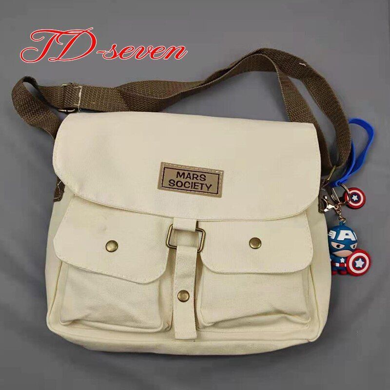 Women's Canvas Bag Department Messenger Bag Female Students Shoulder Bags 1 PC