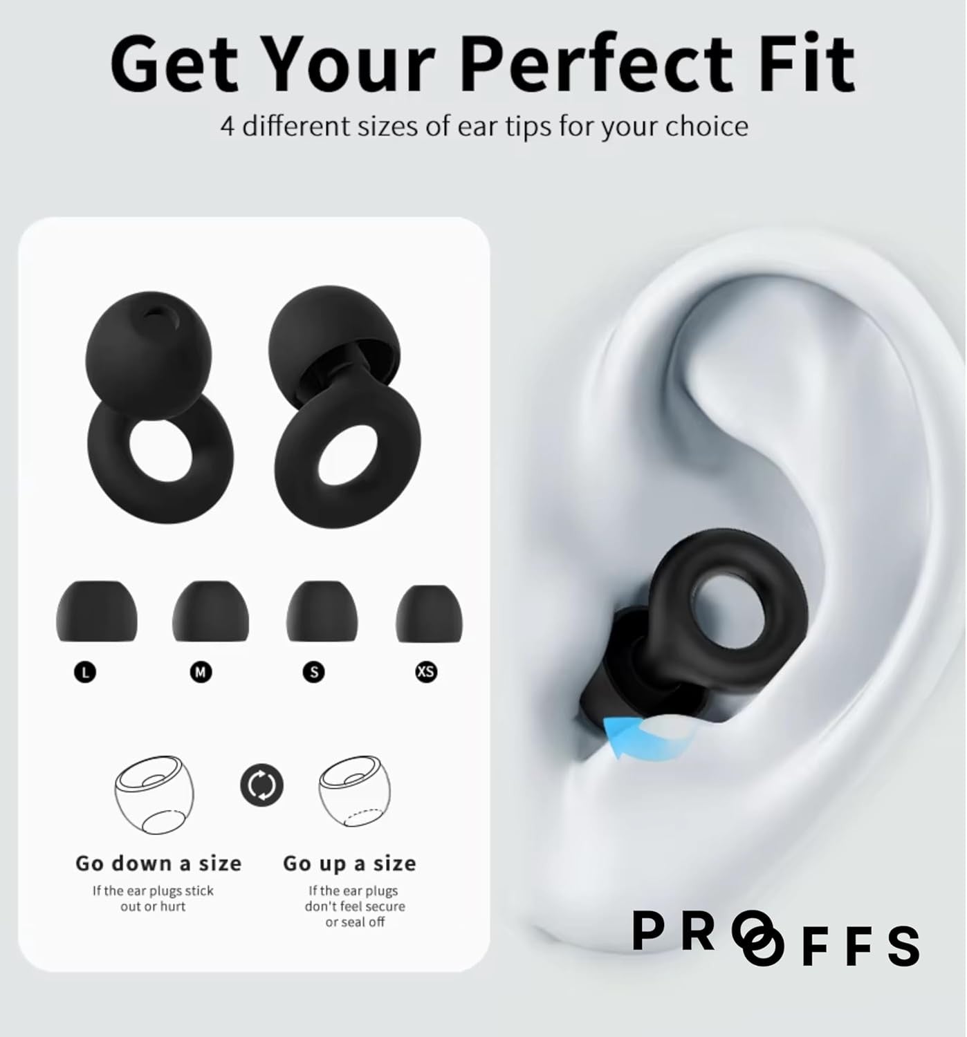 Reusable Silicone Ear Plugs Noise Cancelling Earplugs Protector Study Sleep Swim
