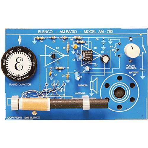 Elenco AM-780K DIY Two IC AM Radio Kit STEM Project (SOLDERING REQUIRED)