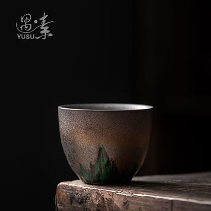 1pc Vintage Ceramic Tea Cup Puer Tea Cup Drinking Kung Fu Tea Set