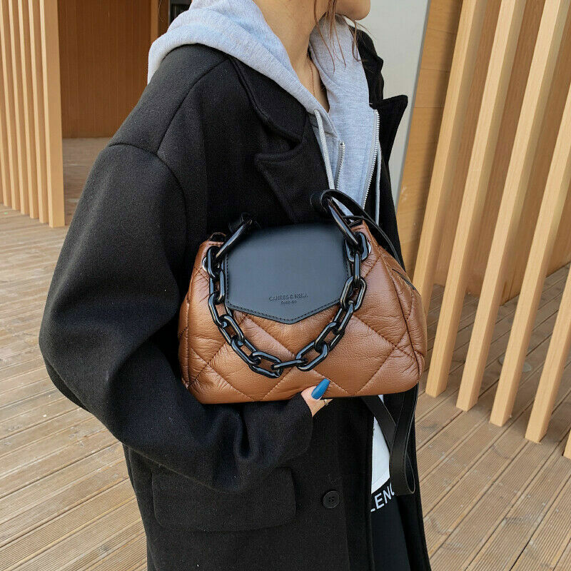Tote Bag Leather Women's Handbag Chain Shoulder Crossbody Bags