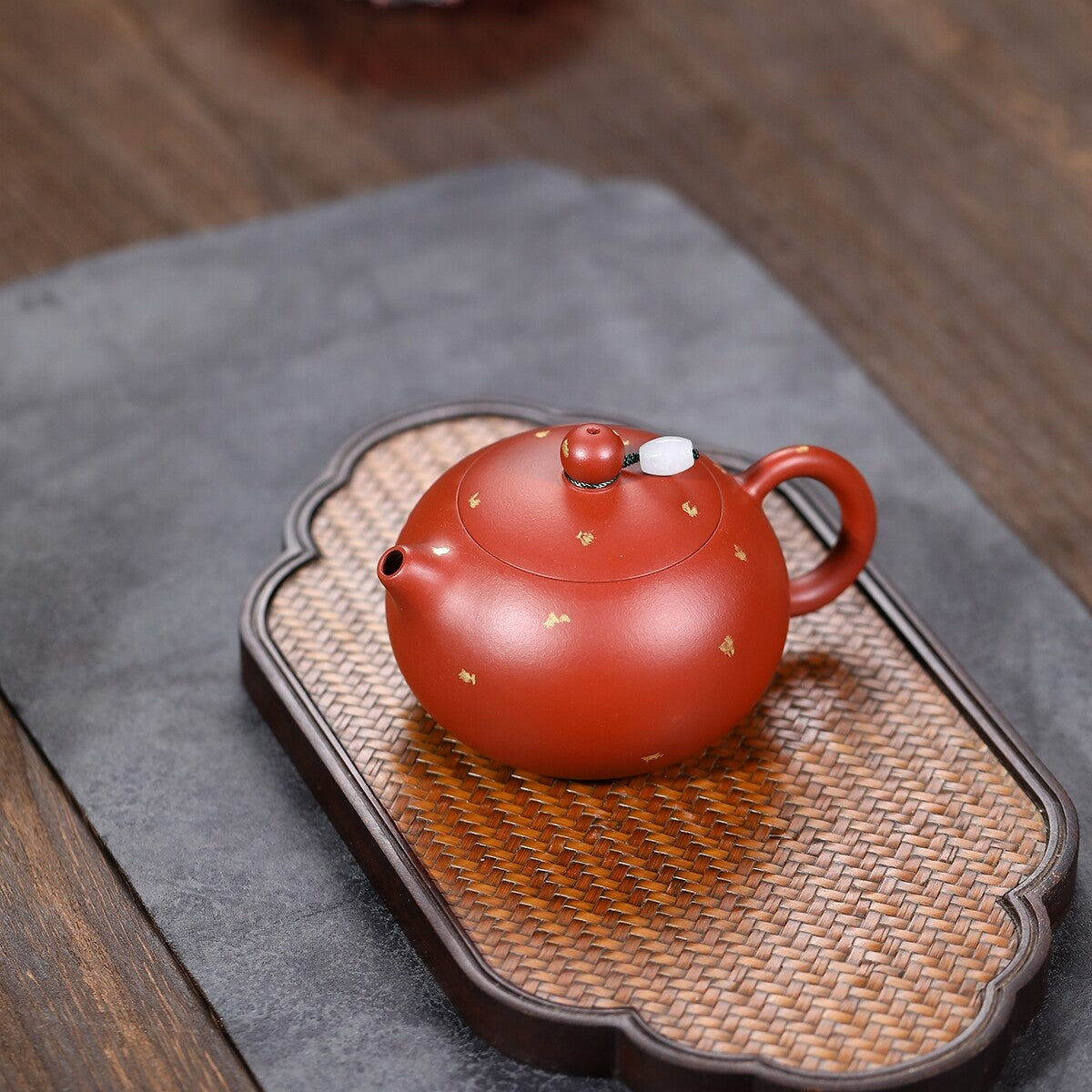 Full Handmade Xishi Pot Marked Real Yixing Zisha Dahongpao Clay Master Tea Pot