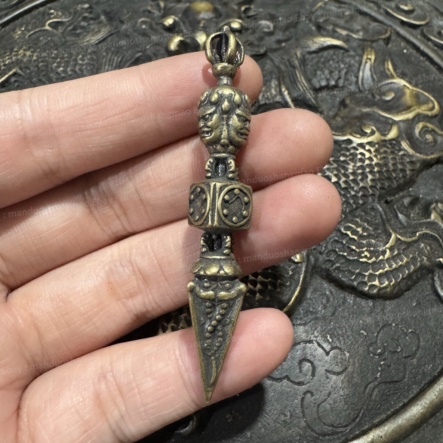 Tibetan Phurba Vajra Dorje Ritual Dagger Buddhist Exorcism Tool