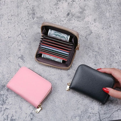 Synthetic Leather Wallet ID Credit Card Holder Wallet Small Coin Purse Money Bag
