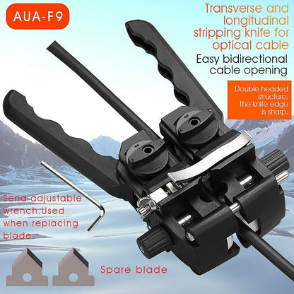 Fiber Optic Stripper Longitudinal Cable Jacket Slitter Sheath Opening Cutter