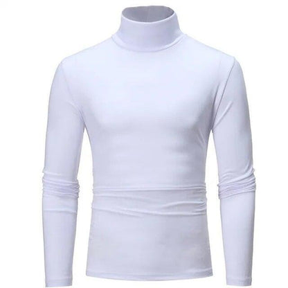 Men Roll Turtle Neck Tops T-Shirt Tee Winter Warm Thermal Long Sleeve Sweater