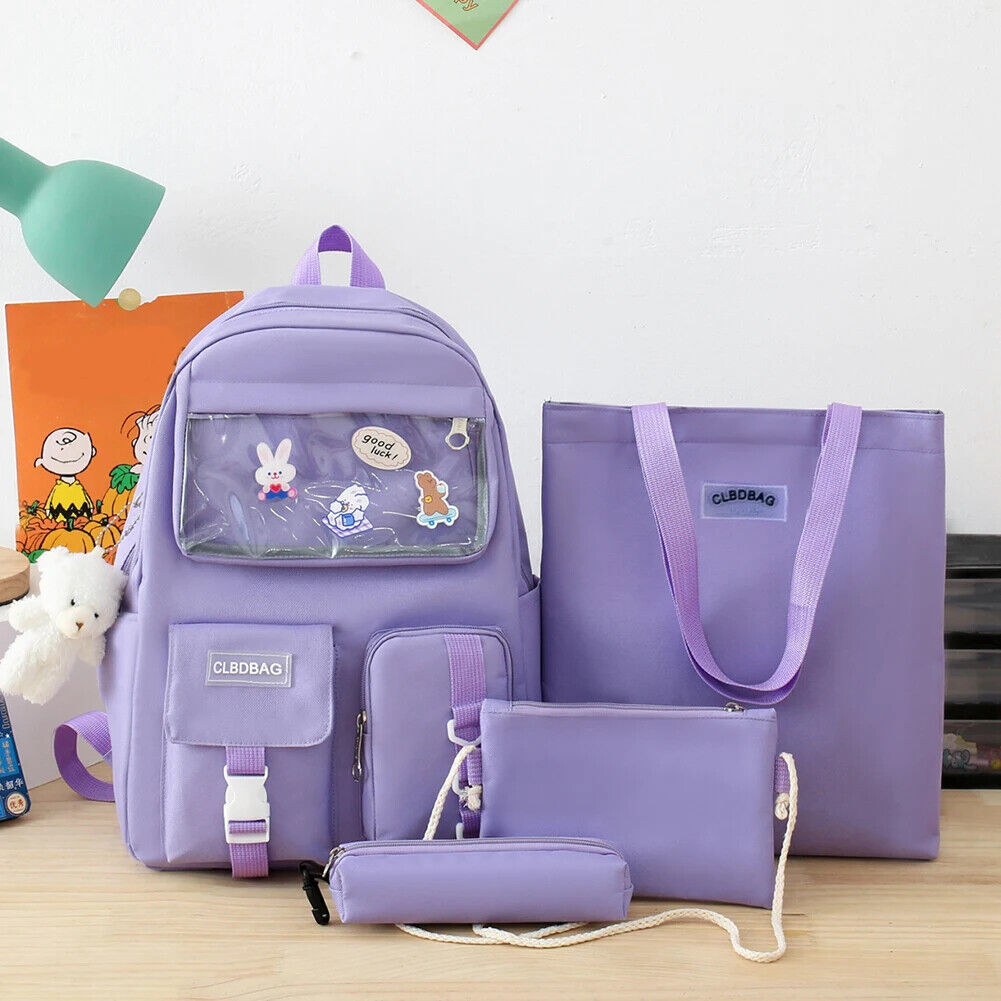 Set Girls Student School Bag Girls Schoolbag Book Bags Women Travel Backpack