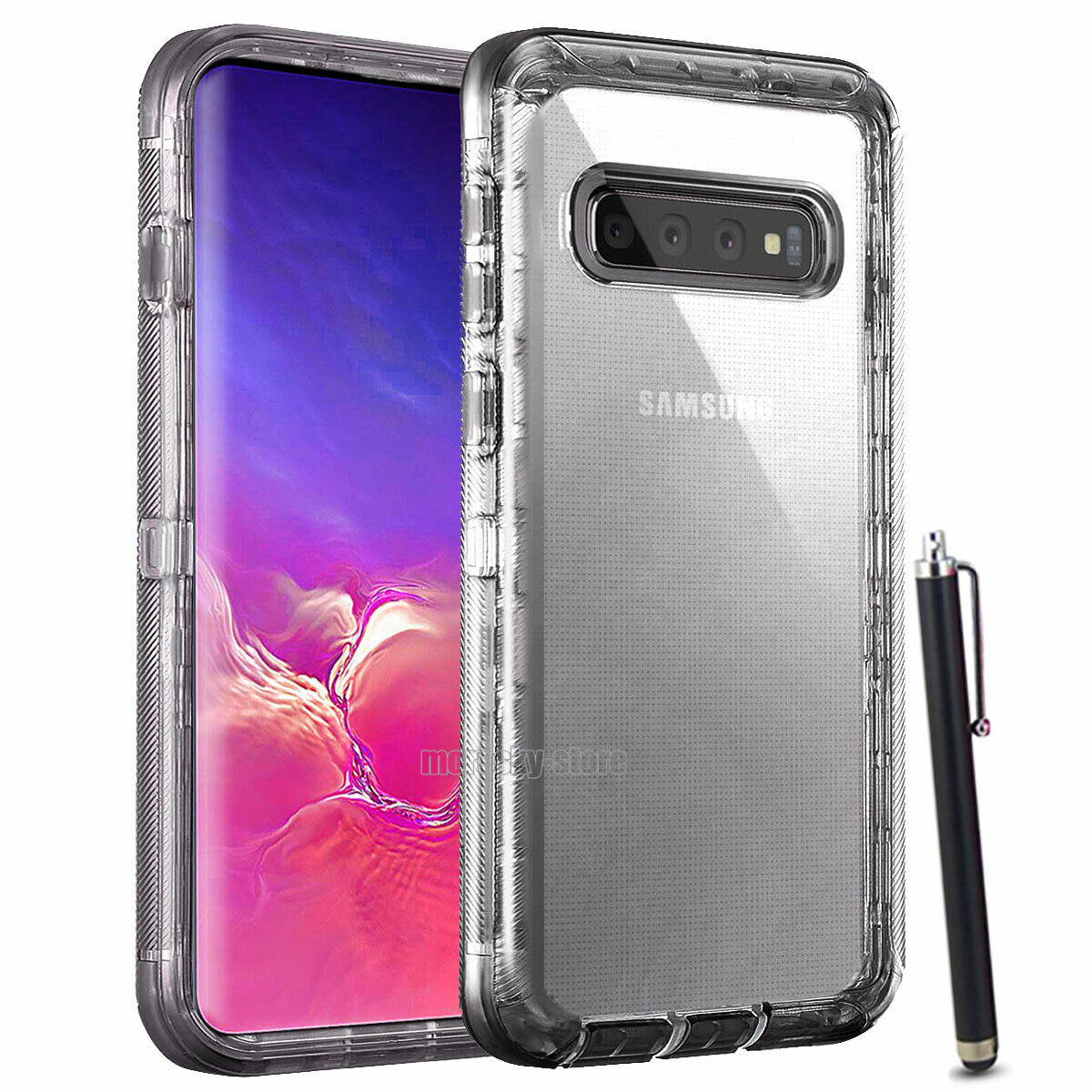 Rugged Transparent Case for Samsung Galaxy S10 Series - Thumbnail 5