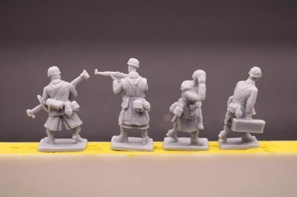 Unassembled1/72 Resin figure model WWII German Airborne 15pcs Soldiers kit