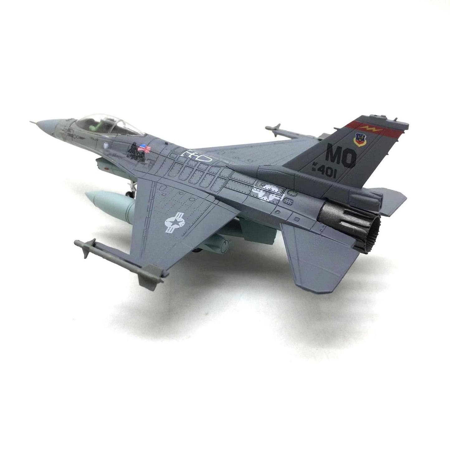 1:100 U.S. Air Force F-16C Fighter Diecast Metal Finished Aircraft Plane Model