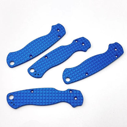 1 Pair Aluminum Alloy Knife Handle Scales for Spyderco C81 Para 2 Folding Knives