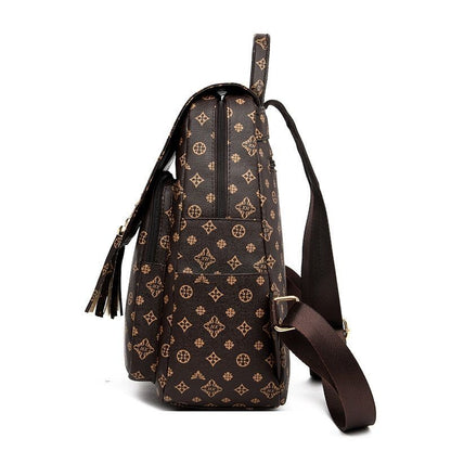 Fashion Travelling Bag Simple Backpack Large-Capacity Student Pack Polyester 1PC