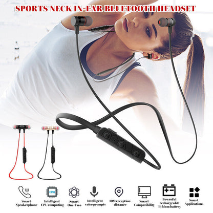 Bluetooth 5.0 Neckband Earbuds Headset Wireless Stereo Mic Earphones Audifonos