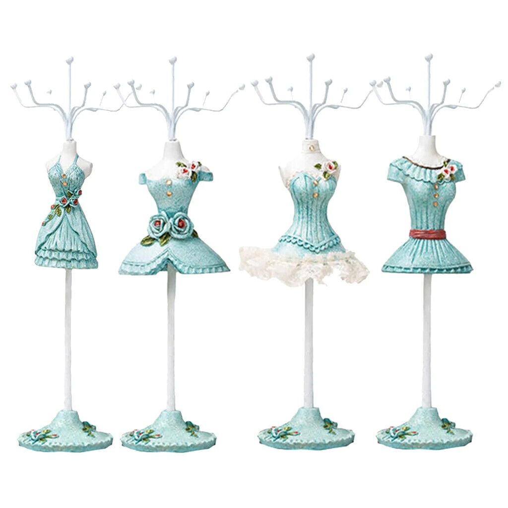 Jewelry Display Holder Resin Mannequin Dress Necklace Earring Bracelet Organizer