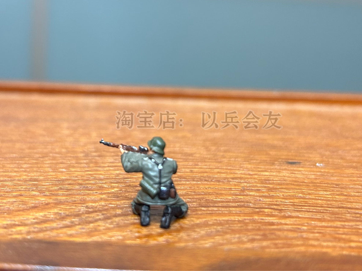 1/72 14Pcs World War II German Combat Soldier Model