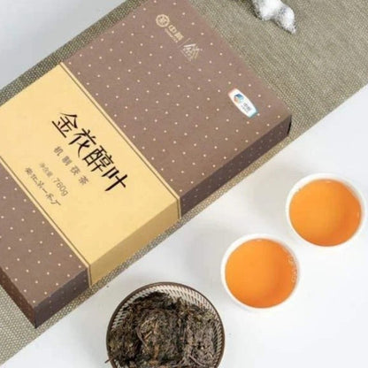 760g Hunan Anhua Golden Flower Dark Brick Tea Fu Zhuan Dark Tea Fu Brick Tea