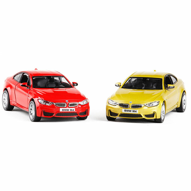 1/36 BMW M4 Model Car Diecast Toy Vehicle Toys for Boys Kids Gifts Doors Open