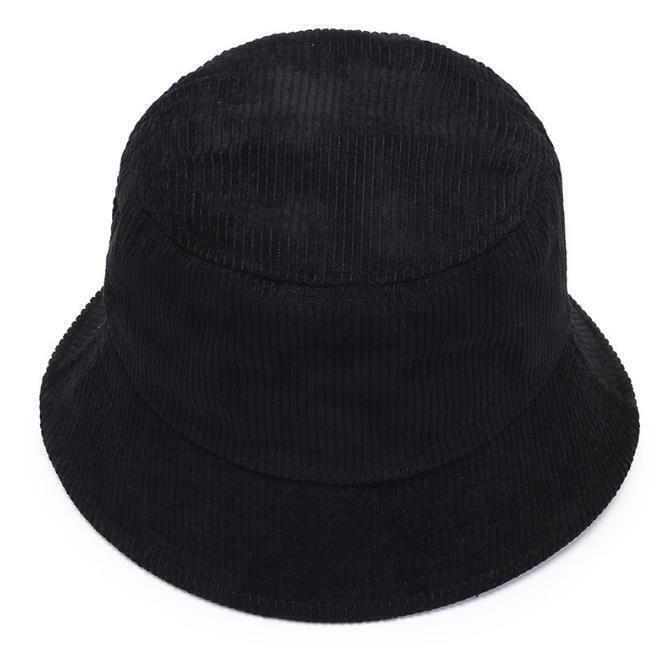 Corduroy Bucket Hat Cap Double-sided Fisherman's Cap Men Women