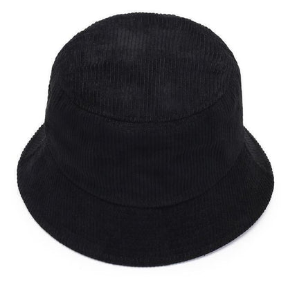 Corduroy Bucket Hat Cap Double-sided Fisherman's Cap Men Women