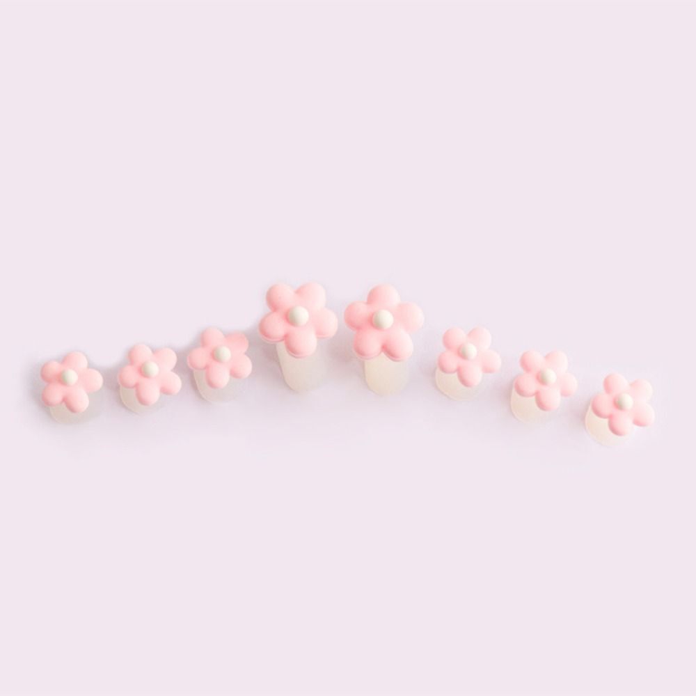 Nail Art Tools 8Pcs Soft Silicone Foot Finger Divider DIY Pedicure Toe Separator