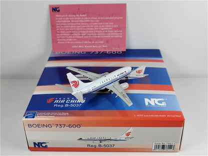 NG Model Air China for Boeing B737-600 B-5037 1/400 Aircraft Pre-built Model