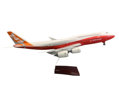 1:160 47CM BOEING 747-8 Passenger Airplane Landing Gear Resin Aircraft Model