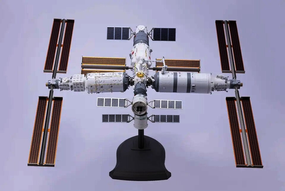 1:90 51CM CASC China Tianzhou Space Station Diecast Aerospace Model