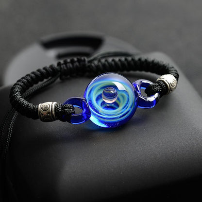 Men Women Beaded Bracelets Nebula Cosmic Handmade Galaxy Couple Jewelry Presents