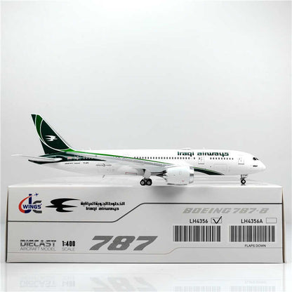 1:400 JC Wings Iraqi Airways BOEING B787-8 Passenger Airplane Diecast Model