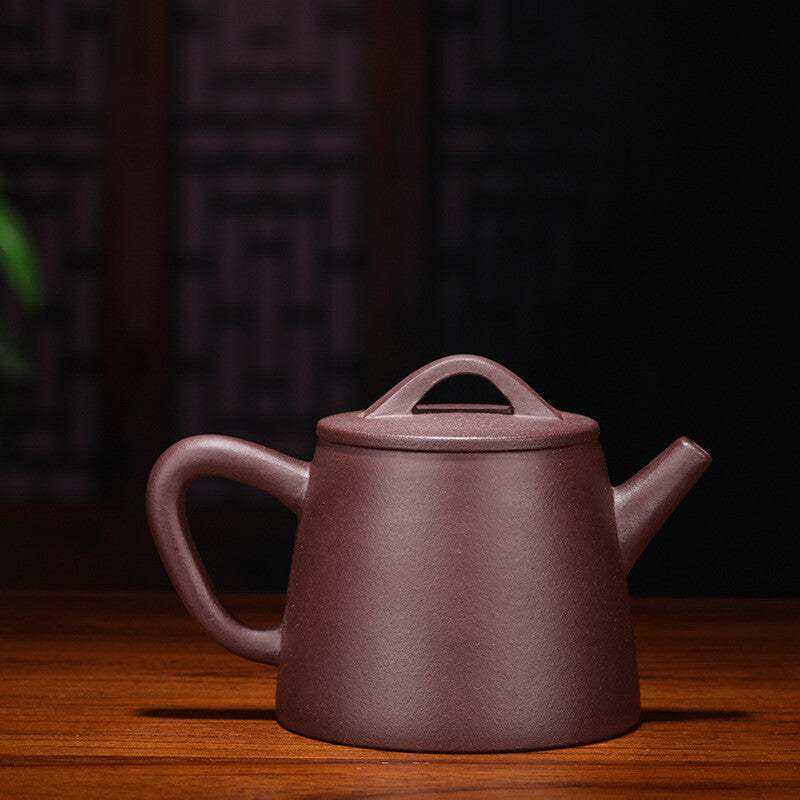5.1" Collect Chinese Yixing Zisha Pottery Purple Clay 250ML Kung Fu Teapot 高石瓢