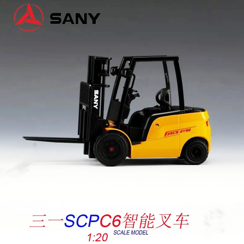 1:20 SANY SCPC6 Smart Forklift Truck Contruction Machine Equipment Diecast Model