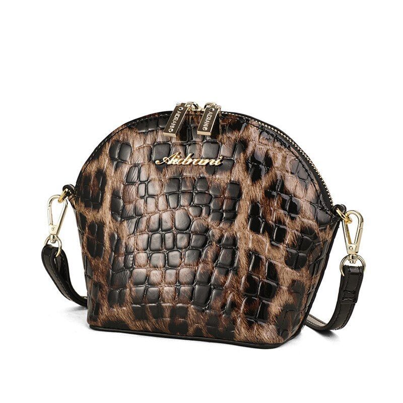Leather Bag Shell Fashion Versatile One-Shoulder Messenger Bag Small Square Bags